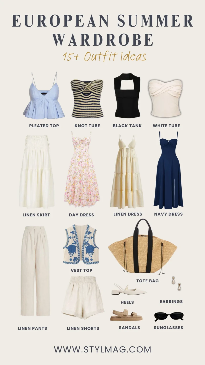 european summer capsule wardrobe ideas